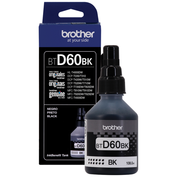 Tinta Brother Original BTD60 BK