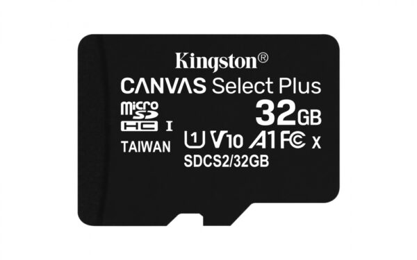 MEMORIA KINGSTON 32GB MICRO SD CANVAS SELECT PLUS 100R/85R CL10 UHS-I